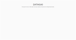 Desktop Screenshot of dating40.de